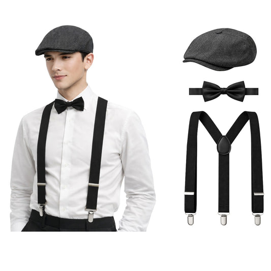 Set Gangster Anglais Noir Peaky