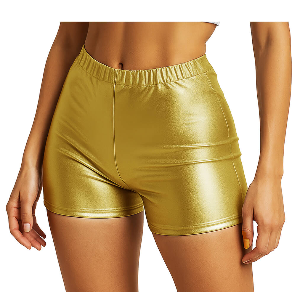Short Doré Métallique
