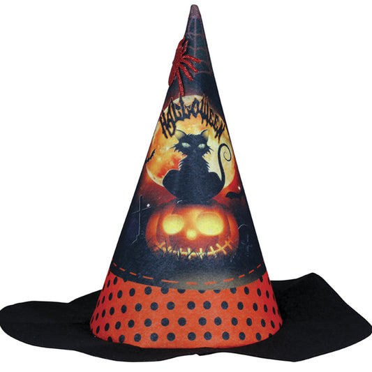 Chapeau de sorcière orange pour enfants