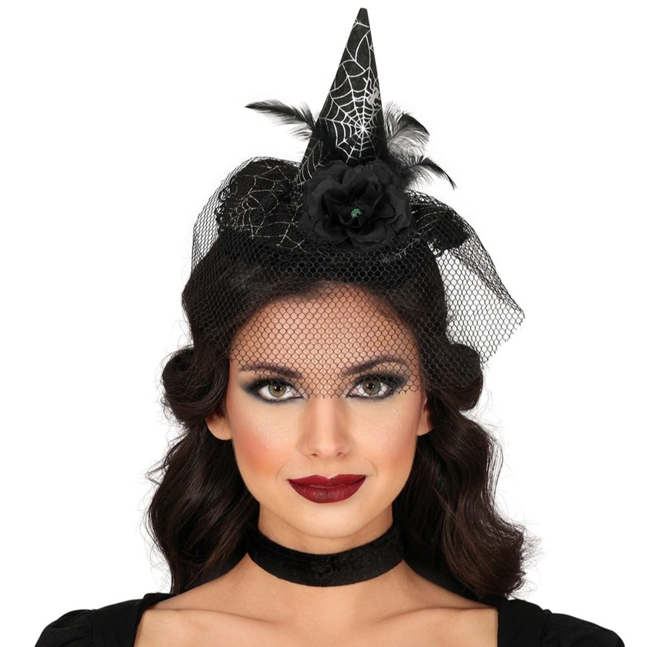Chapeau Chic de Sorcière Toile d'araignée