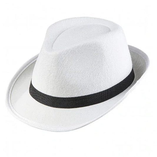 Chapeau de Gangster Blanc pour enfants