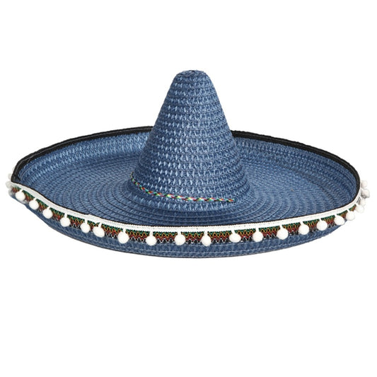 Chapeau Mexicain Bleu Grand Deluxe