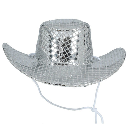 Chapeau de Cowgirl Argenté