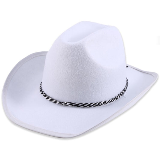 Chapeau de cowboy blanc pour enfants