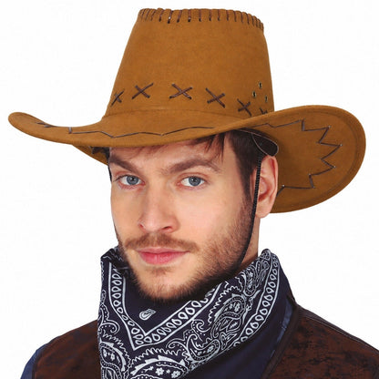 Chapeau de cow-boy marron clair