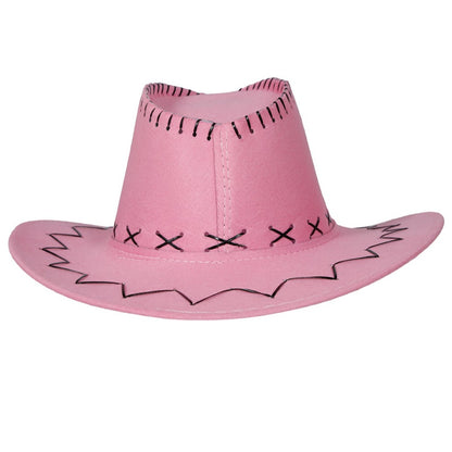 Chapeau de cow-boy rose
