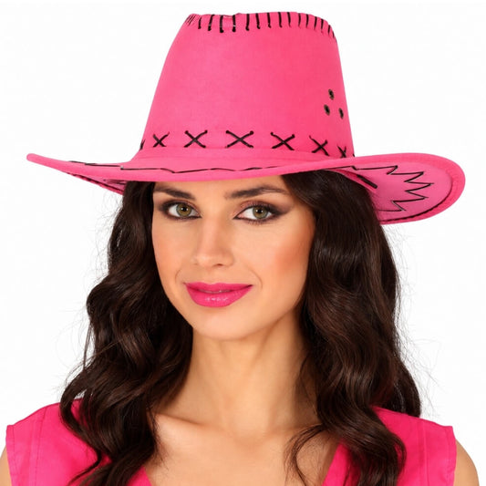 Chapeau de cow-boy fuchsia