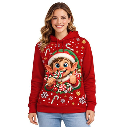 Sweat-shirt d’Elfe de Noël pour femme