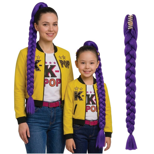 Tresse de Chanteuse K-Pop Lilas