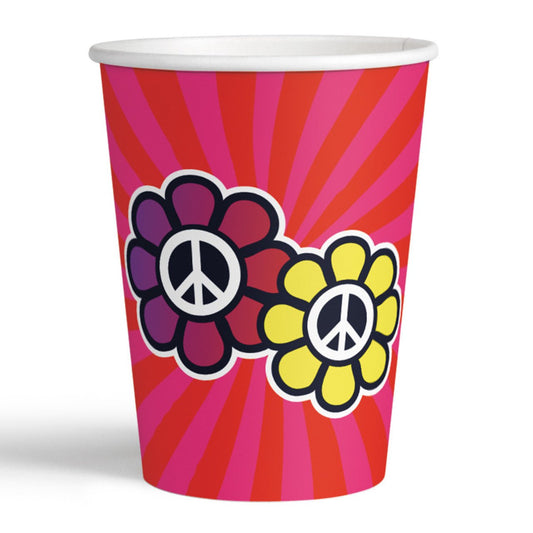 Verres de Paix Hippie