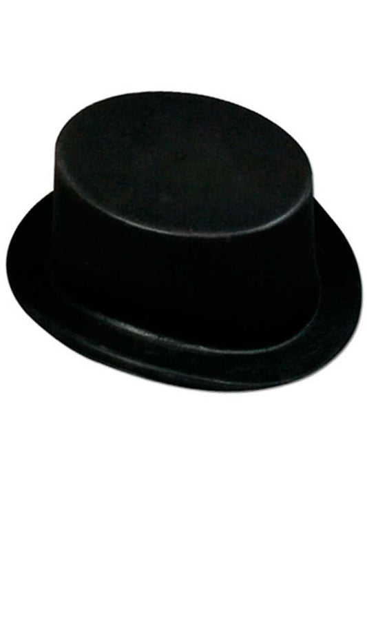 Chapeau Haut de Forme Floqué Noire