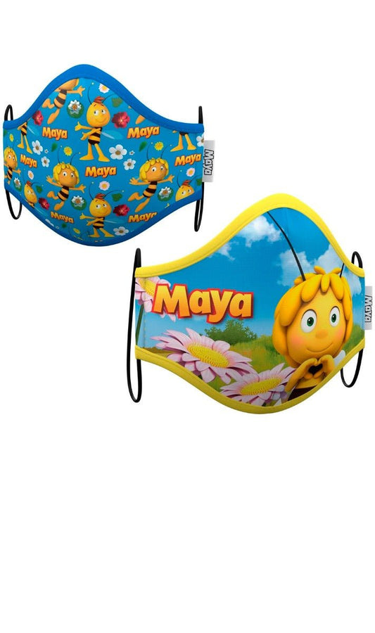 Pack 2 Mascarillas de tela Abeja Maya™ infantil I Don Disfraz