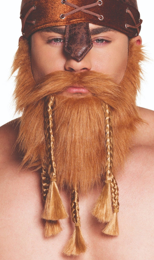 Barbe de Viking Marron