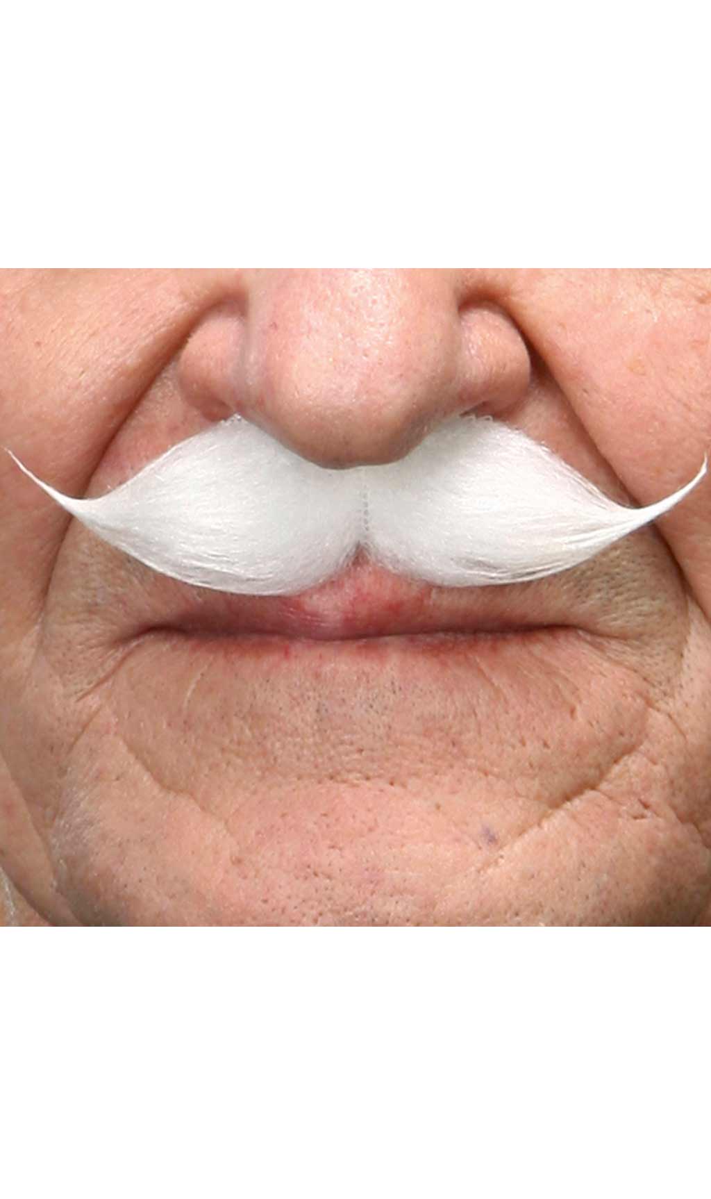 Moustache Blanche Professionnelle 003-MD