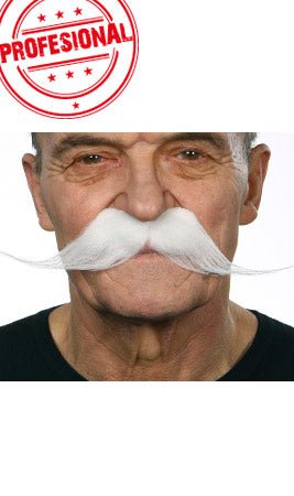 Moustache Blanche Professionnelle 012-LG