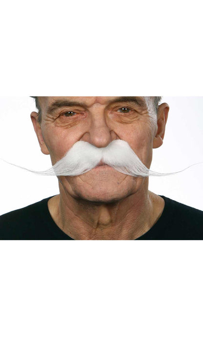 Moustache Blanche Professionnelle 012-LG