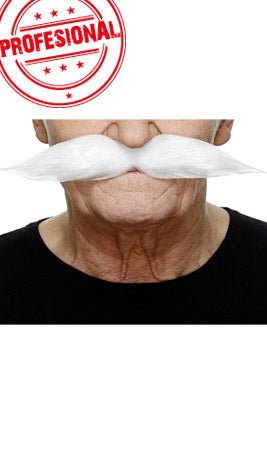 Moustache Blanche Professionnelle 068-ME