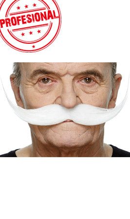 Moustache Blanche Professionnelle 069-LG