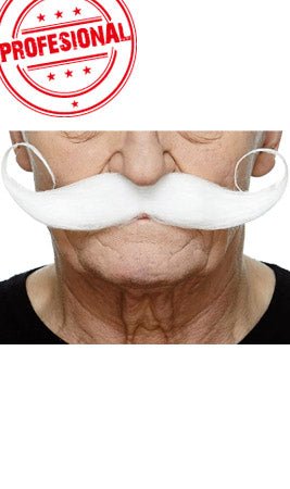 Moustache Blanche Professionnelle 073-LG