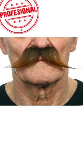 Moustache Châtain Professionnelle 012-LA