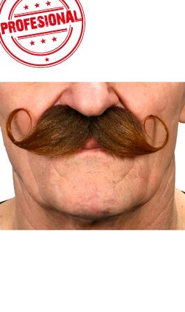 Moustache Châtain Professionnelle 037-LA
