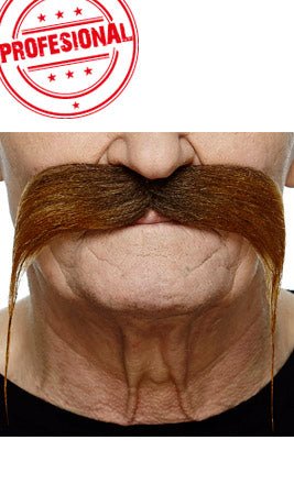 Moustache Châtain Professionnelle 081-LA