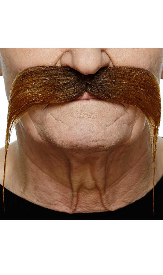 Moustache Châtain Professionnelle 081-LA