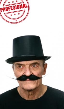 Moustache Noir Professionnelle 023-LH