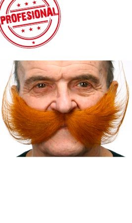 Moustache Rousse Professionnelle 039-LB