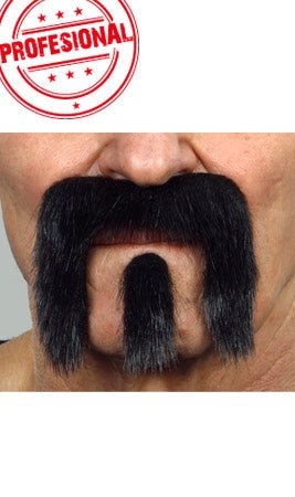 Moustache et Bouc Noirs Professionnels 025-SE