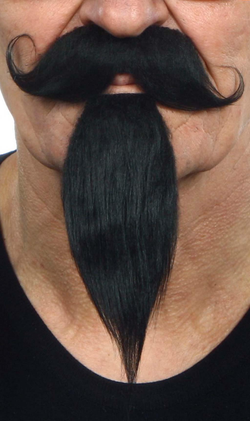 Moustache et Bouc Noir Professionnel 026-MF