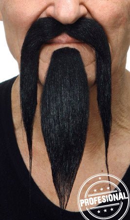 Moustache et Bouc Noirs Professionnels 038-LH