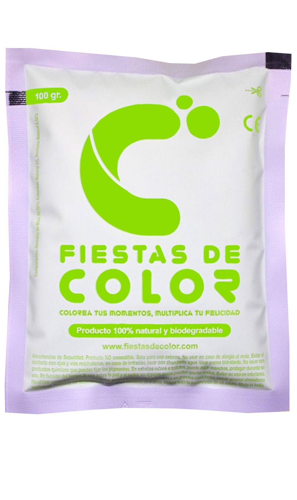 Sachet de Poudre Holi Vert