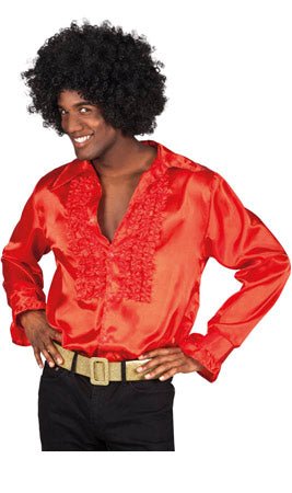 Camisa Disco Roja Adulto I Don Disfraz