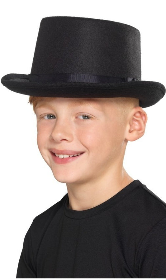 Chapeau Haut de Forme Noire pour enfant