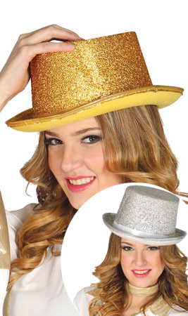 Chapeau Haut de forme Paillettes Luxe