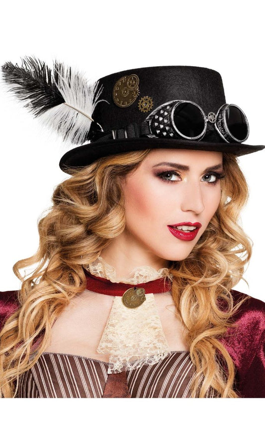 Chapeau Haut de Forme de Steampunk Luxe