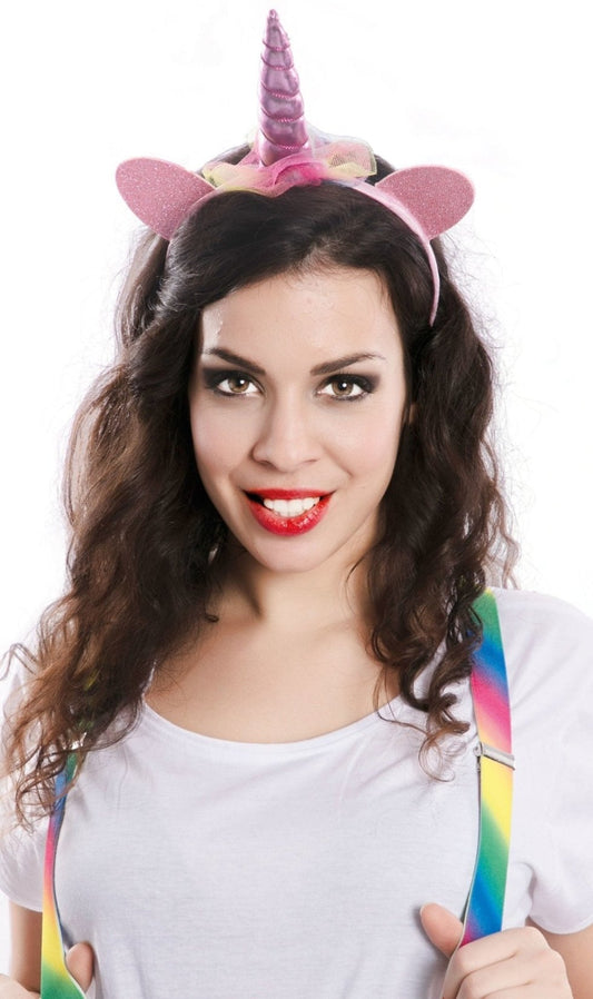 Serre-Tête Licorne Rose enfant