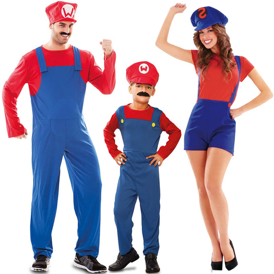 Disfraces en grupo de Mario Bros
