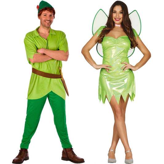 Disfraces en pareja de Campanilla y Peter Pan