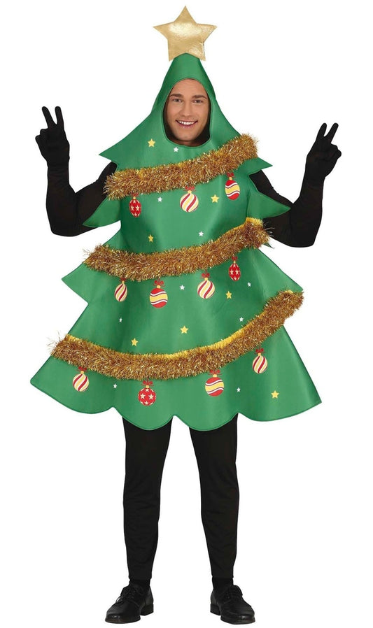 Disfraz de Árbol Navidad Verde para adulto I Don Disfraz