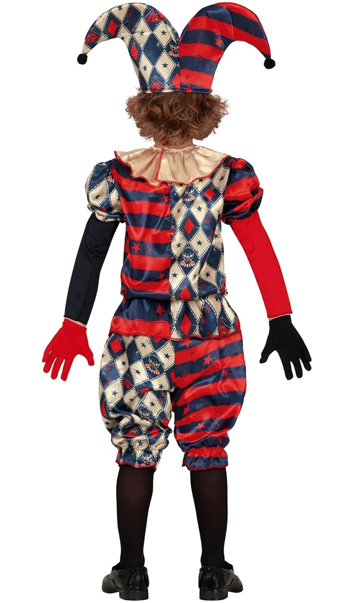 Déguisement pour garçon Clown jester arlequin cirque costume carnaval enfant