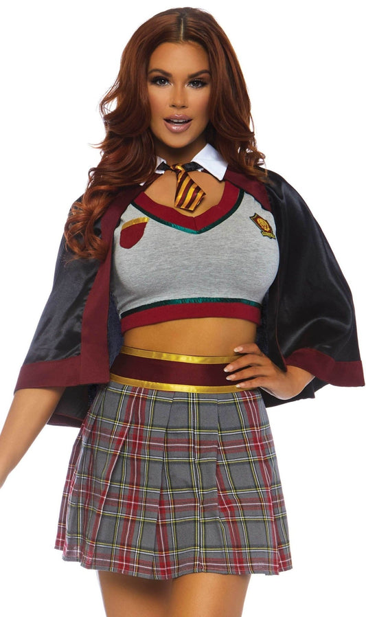 Disfraz de Bruja Estudiante Gryffindor para mujer I Don Disfraz