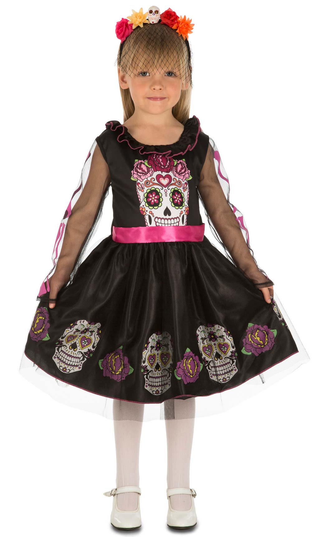 Disfraz de Catrina Vestido para niña I Don Disfraz