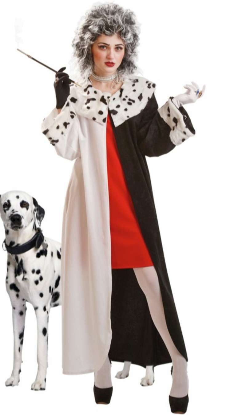 Disfraz de Cruella Abrigo mujer I Don Disfraz