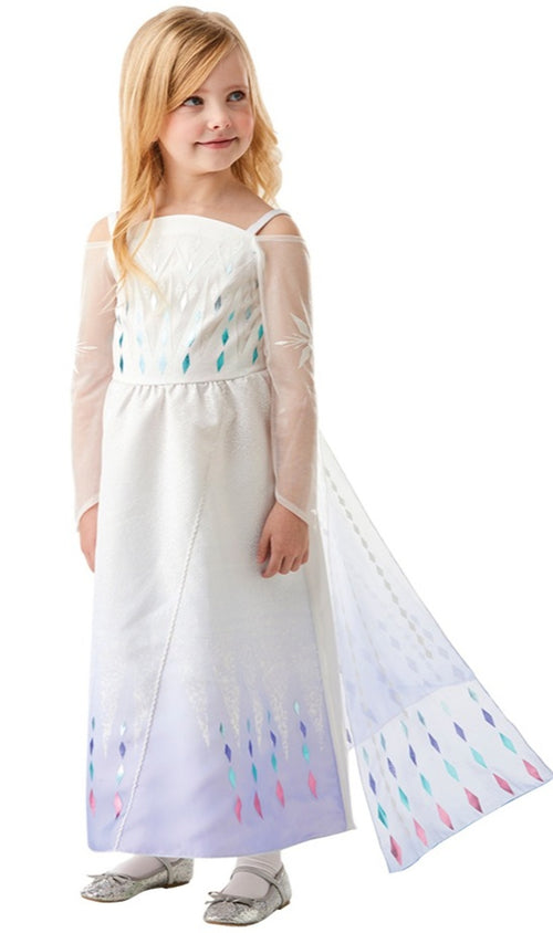 Déguisement Elsa Frozen™ La Reine des Neiges 2 avec Perruque pour enfant