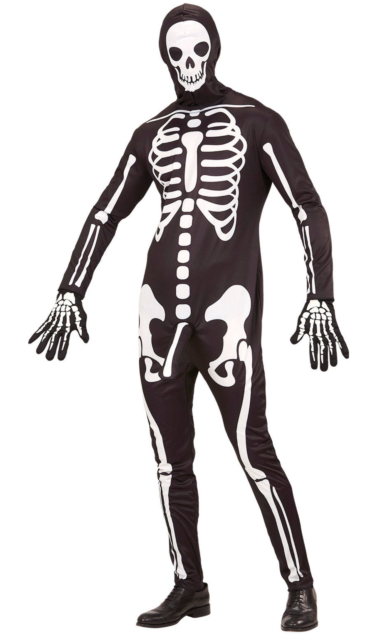 Set d'Accessoires Déguisement Squelette Adulte, Look Osseux