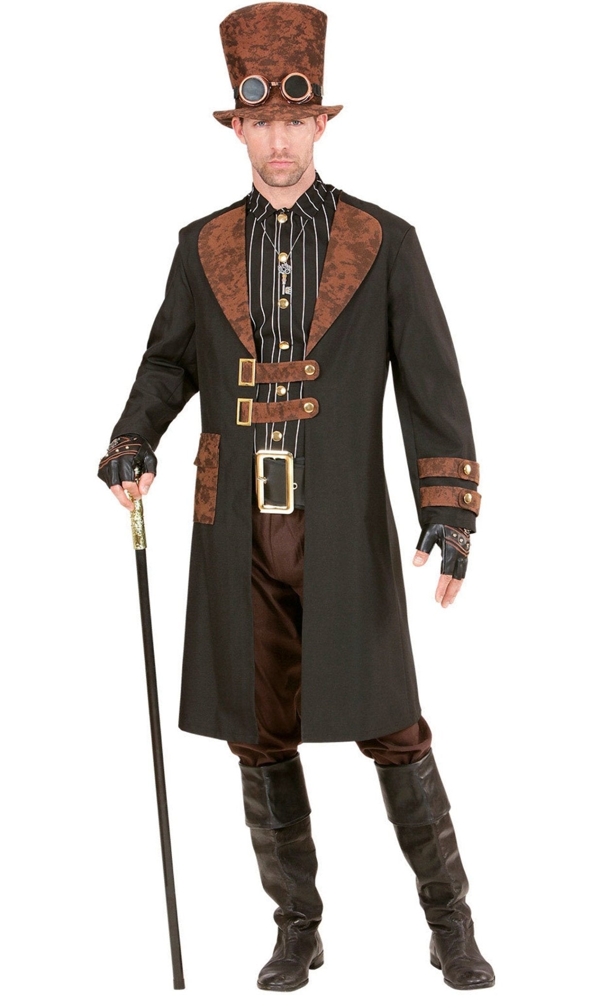 Disfraz de Gentleman Steampunk Abrigo para hombre I Don Disfraz