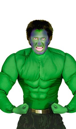 Disfraz de Musculoso Verde para adulto I Don Disfraz