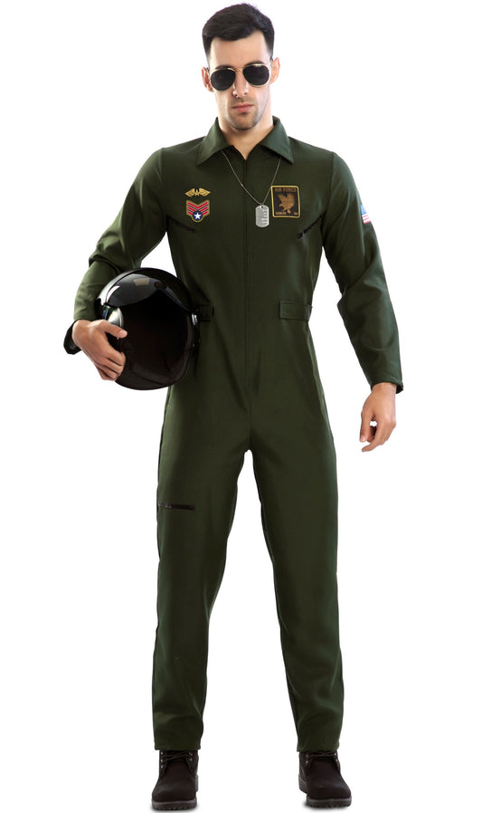 Disfraz de Piloto de Combate Aviador para adulto I Don Disfraz